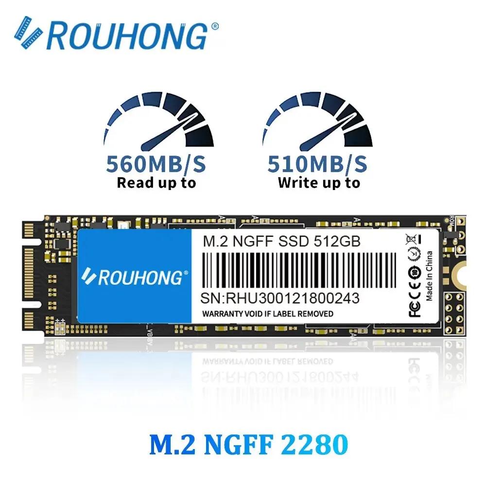 ROUHONG Ʈ ũž SSD Ngff M2, 1TB, 256GB, 512GB, M2, SATA, 128GB, 2280, SATA3, 6GB